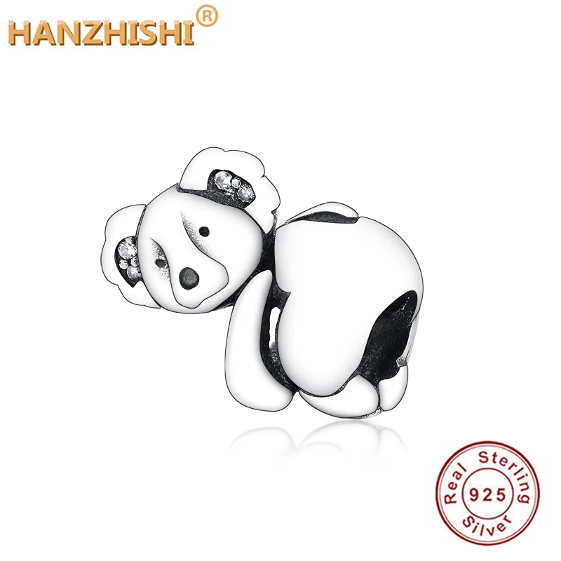 2020 Winter Collection 925 Sterling Silver Cute Animal Koala Charm Bead Fit Original brand Charms Bracelets Women DIY Jewelry | Украшения и
