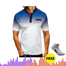 Aisputent, Мужская рубашка поло, короткий рукав, хлопок, Повседневная рубашка поло, мужская летняя 3D печать, короткий рукав