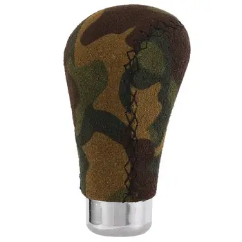

NEW-Camouflage Car Shifter Gear Stick Knob Head Manual Automatic 4 Plastic Adapters