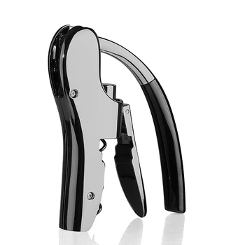 

Light Luxury Wine Bottle Opener Set Easy Black Push Type Alloy Wine Opener Manual Simple Chaveiro Abridor Kitchen Tools EF50BO
