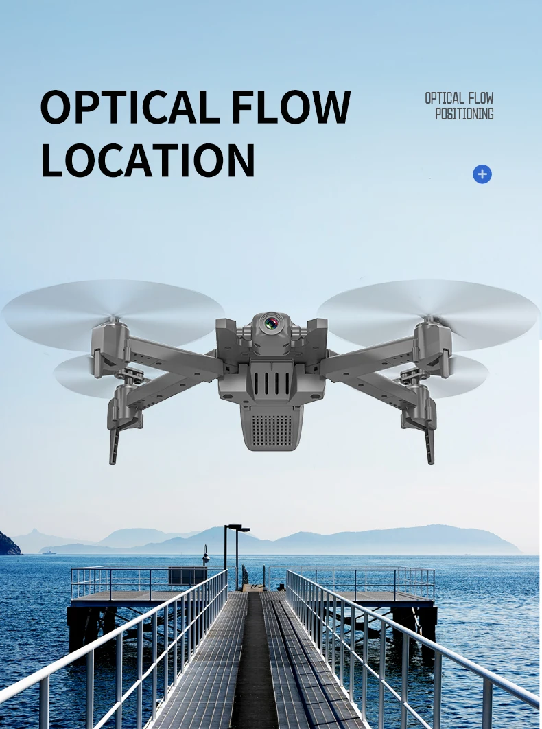 Мини-Дрон 4K WiFi FPV HD Двойная камера оптический поток Следуйте Квадрокоптер режим удержания высоты складной вертолет игрушка подарок для начинающих