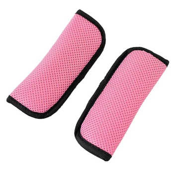 

1 Pair For Baby Stroller Child Safety Shoulder Protect Useful Wear Resistant Car Strap Pad Easy Install Soft Seat Belt Cover
