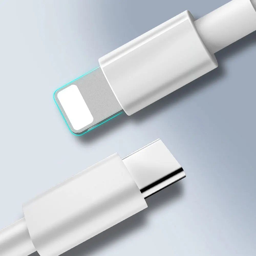 0,25 м 1,2 м 2 м usb type C кабель для освещения для iPhone 11 Pro Max X XS Max XR 7 8 18 Вт PD кабель для быстрой зарядки USB C кабель для передачи данных