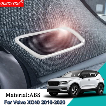 

Car Styling ABS Car Internal Sticker A Pillar Speaker Sequins Cover Auto Sticker Decoration Accessories For Volvo XC40 2018-2020