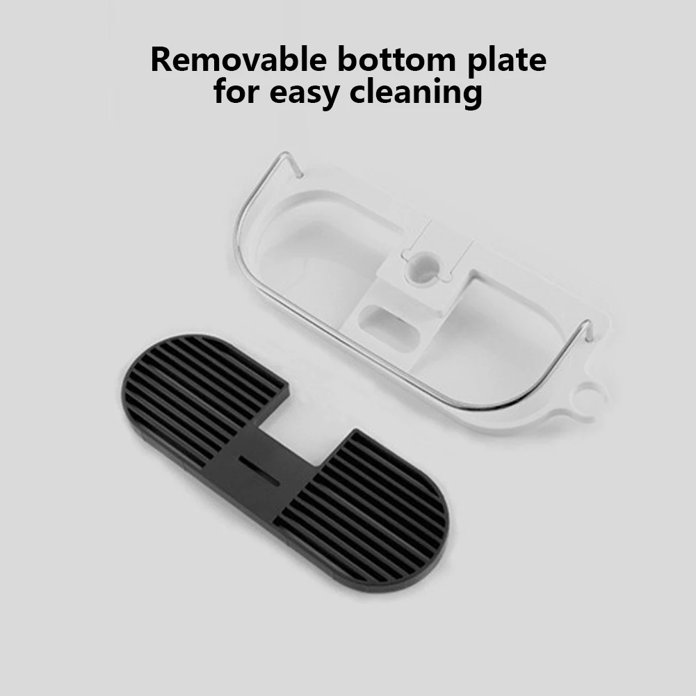 Bathroom Pole Shower Storage Rack Holder Organizer Bathroom Shelves Shower Shampoo Tray Single Tier Shower Head Holder Removable