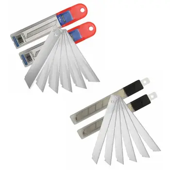 

10 Pcs Utility Knife Refill Blade Carbon Steel Replaceable Cutting Blades Replacement No Creases