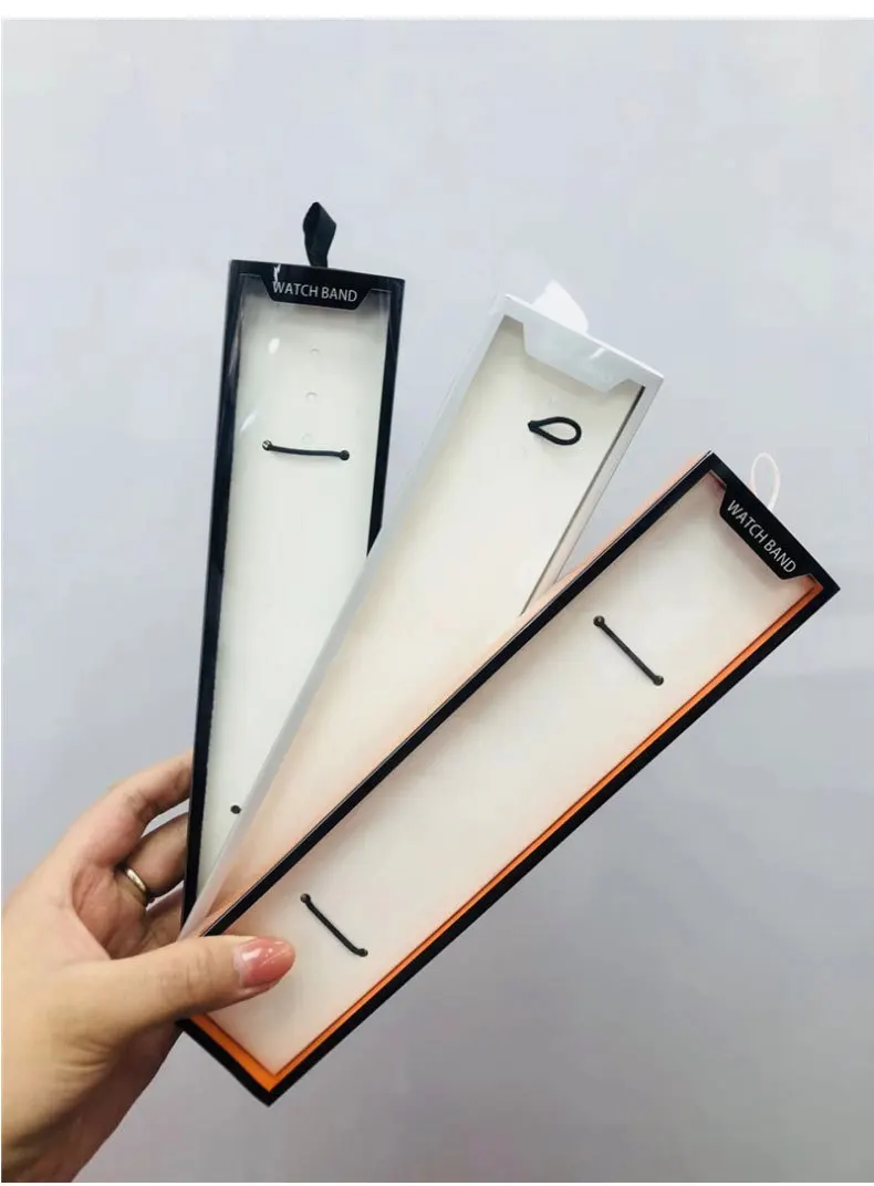 Simple Watch Strap Box Case for Apple Watch Band 6 5 4 3 Box Paper Pack 38/40/42/44MM for iWatch series Band 20MM 22MM Simple Watch Strap Box Case for Apple Watch Band 6 5 4 3 Box Paper Pack 38/40/42/44MM for iWatch series Band 20MM 22MM