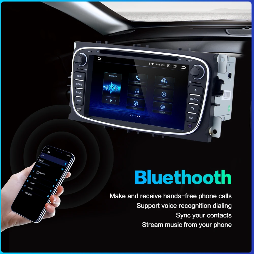Sale Dasaita 7" DSP Car Multimedia Android 9.0 Radio 2 din for Ford Focus 2 S-max Mondeo C-max Galaxy Bluetooth TDA7850 64G ROM MAX6 4 Sale Dasaita 7" DSP Car Multimedia Android 9.0 Radio 2 din for Ford Focus 2 S-max Mondeo C-max Galaxy Bluetooth TDA7850 64G ROM MAX6 4