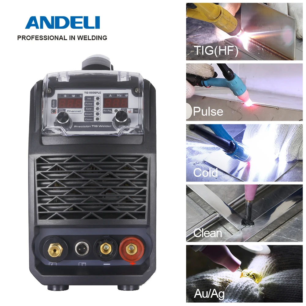 ANDELI TIG-250GPLC 110 В или 220 многофункциональный аппарат для точечной сварки с холодной