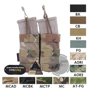 

Emerson 5.56 .223 Modular Double Open Top Magazine Pouch Emersongear Tactical Mag Carrier MOLLE PALS Webbing W/Pull BungeeTabs