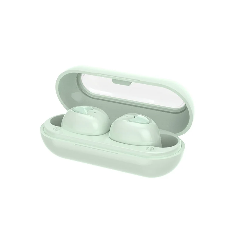 Беспроводная стереогарнитура Bluetooth W10 bluetooth-гарнитура Macaron bluetooth-гарнитура бинокулярная стереогарнитура TWS15 метров передача - Цвет: Зеленый