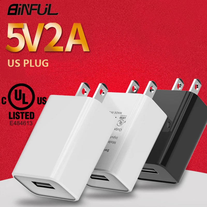 USB быстрое зарядное устройство 2A для путешествий US переходник портативное