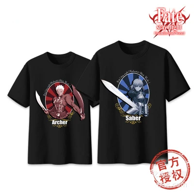 Высококачественная футболка из японского аниме Fate/stay night Saber EMIYA для мужчин и