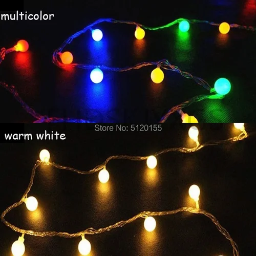 3M/5M/10M USB/배터리 Led 공 화환 조명 요정 문자열 야외 램프 크리스마스 휴일 웨딩 파티 룸 조명 장식 3