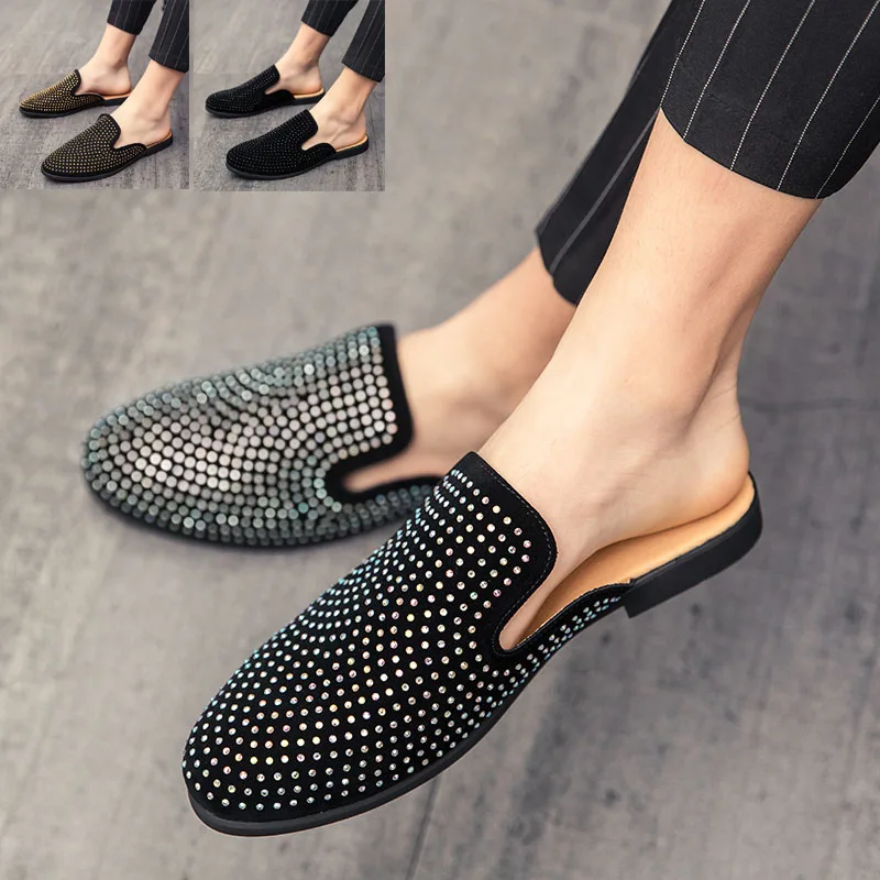 Summer Fashion Mens Mules Half Shoes 