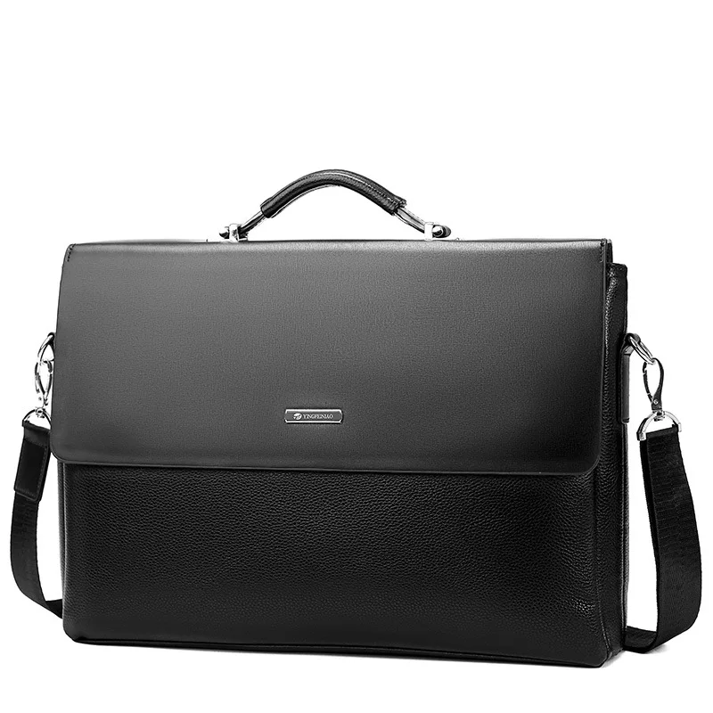 Fashion Business Men Briefcase Leather Laptop Handbag Tote Casual Man Bag For male Shoulder Bag Male Office Messenger Bags