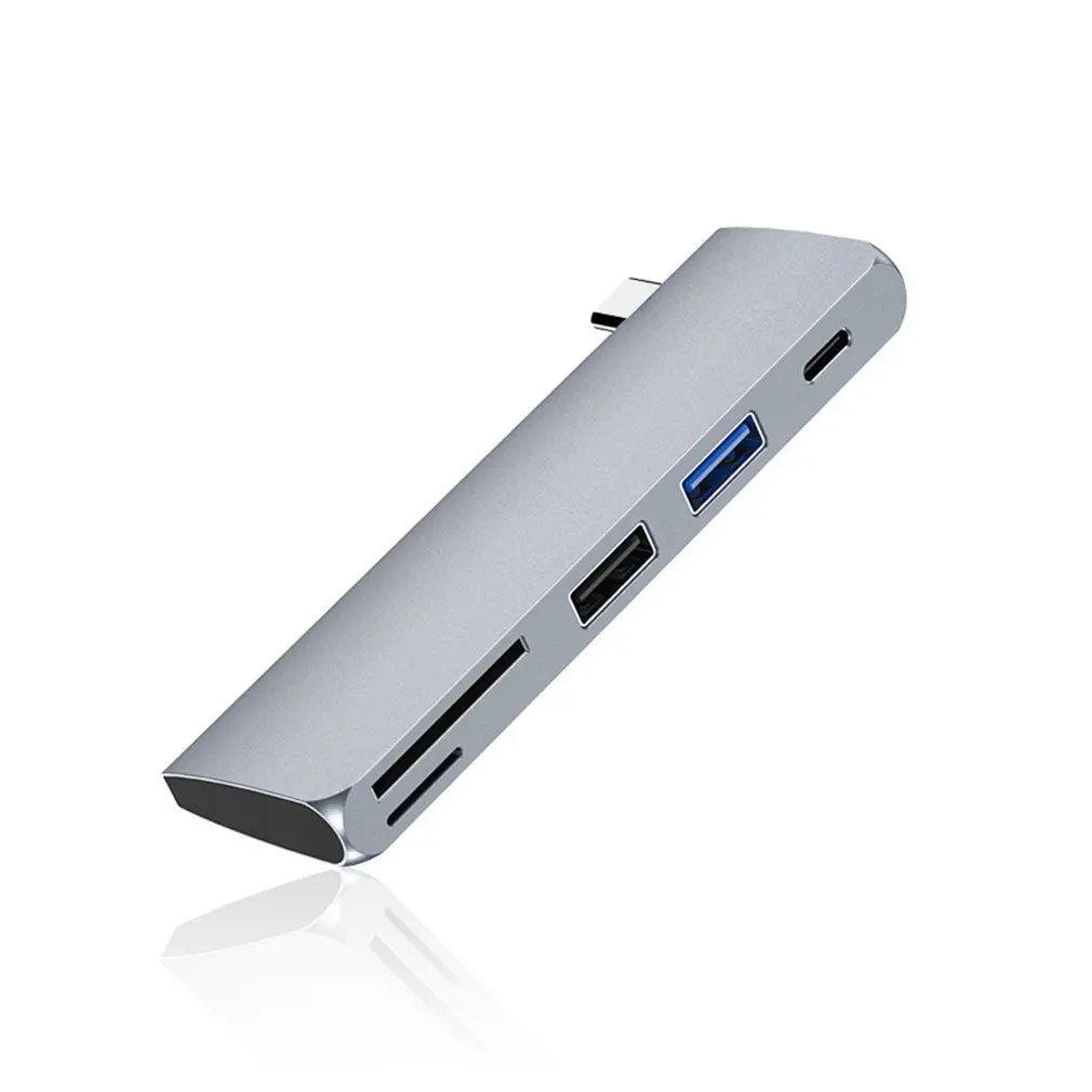 

USB 3.1 Type-C Hub To HDMI Adapter 4K Thunderbolt 3 USB Hub With 3.0 Reader Slot PD For MacBook Pro/Air