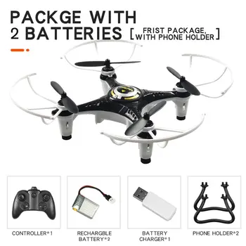 

JX815-2 Mini RC Drone 2.4GHz 4 Channel Remote Control Drone 360 Rolling Headless Mode Aircraft with Tripod Gift for Children