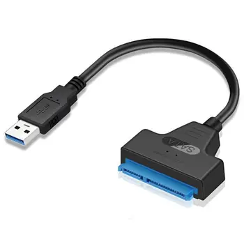

USB 3.0 To 2.5 inch SATA Hard Drive Adapter Cable SDD SATA To USB 3.0 Converter-Black