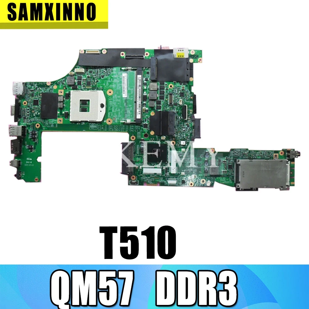 63Y1499 Notebook PC System board For Lenovo thinkpad T510 T510I Main Board / Motherboard 15 inch QM57 DDR3 48.4CU03.031|Материнские