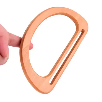 

D Shape Wooden Bag Handle Frame Parts Suitcase Luggage Case Repairing Tool DIY