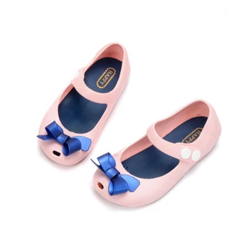 

Cute Bow Girls Sandals Jelly Children Sandals Breathable Non-Slippery High Quality Summer Pink Shoes for Girls 1-6 Years 24-32