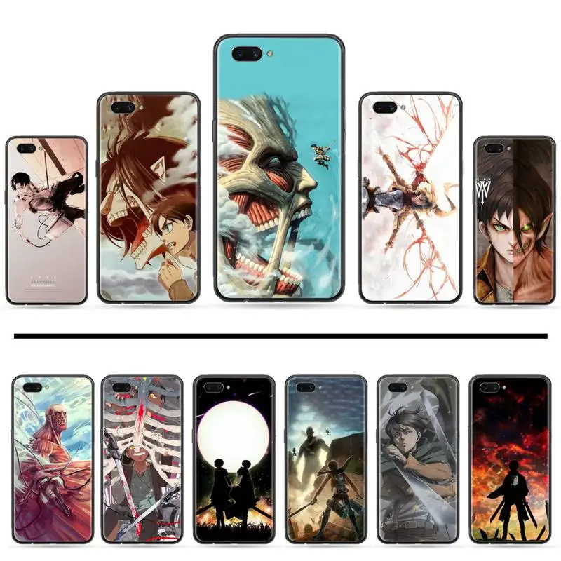 Чехол для телефона аниме Attack On Titan OPPO R9 R11 R15 R17 RENO Realme S PLUS Normal 2z 3 5 C2