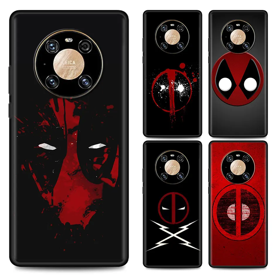 Deadpool Logo Cell Phone Case For Huawei Mate 20 Lite 40 RS 10 Pro P30 P Smart Z 2019 2021 2020 P40 Y7 Y6 Fundas Coque | Мобильные