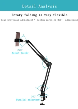 

Pro Desktop Photographers Suspension Scissor Arm Microphone Stand Table Mounting Clamp for Samson Blue Yeti Snowball Live selfie