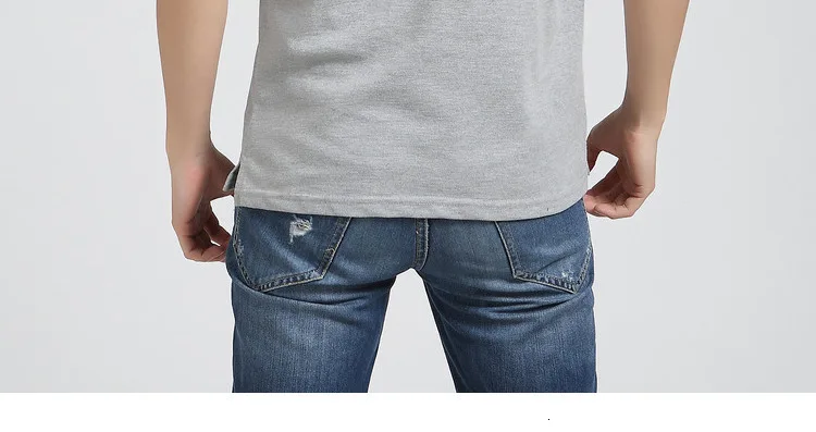 LiSENBAO брендовая одежда, новая мужская рубашка поло, мужская деловая Повседневная однотонная приталенная рубашка поло с коротким рукавом, дышащая футболка-поло 1758