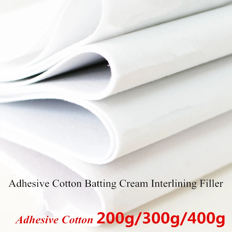 

200-400g Single Side Adhesive Cotton Batting Interlining Filler Perfect For Purse Patchwork Bags Craft Supplies DIY Materials