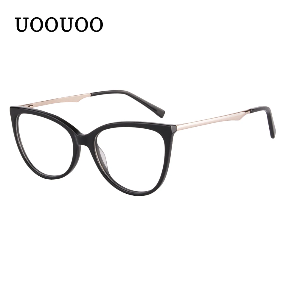 

UOOUOO anti blue ray glasses spectacle glasses women acetate optical frame fashion eyewear glasses women Am66
