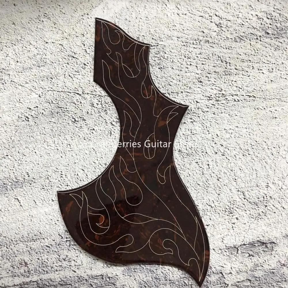 41 Inch flamingo pickguard 2mm celluloid acoustic guitar pickguards Self ticker free shipping | Спорт и развлечения