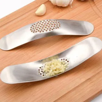 

Manual Kitchen Cutter Tools Stainless Steel Garlic Press Garlic Crusher Shredder Mother's Day Gift
