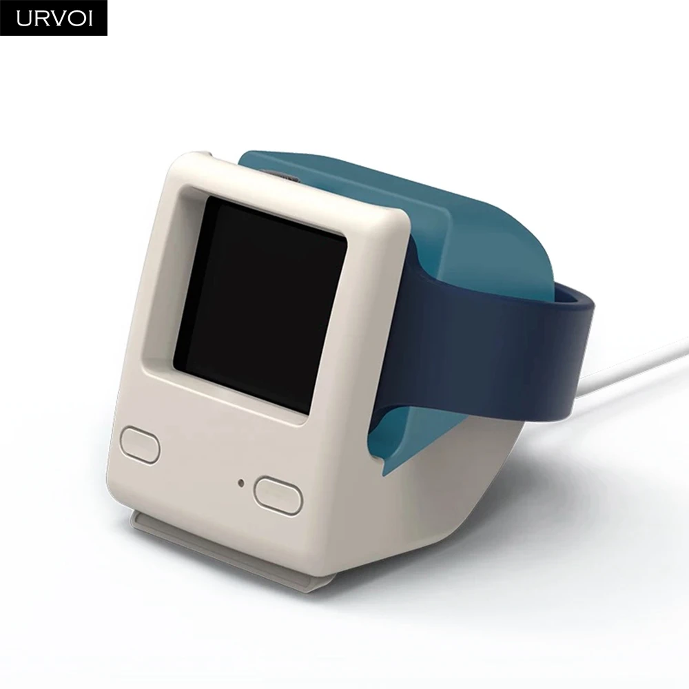 URVOI держатель для apple watch series 4 3 2 1 Подставка для часов 4 тумбочка для ремонта ПК домашняя зарядная док-станция для Macintosh дизайн