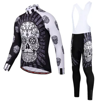 

Custom kidito fleece cycling suit long-sleeved suit bicycle sports warm strap cycling suit winter racing bicycle suit suit