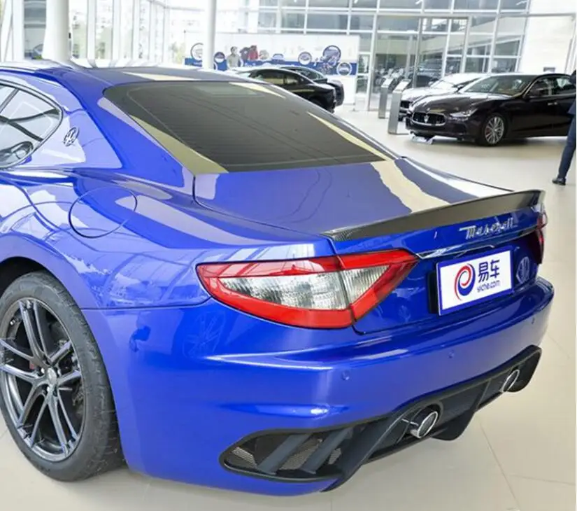 Углеродное волокно заднее крыло багажника выступ Спойлеры подходит для Maserati Gran TURISMO GT GTS Coupe 2 двери 2011