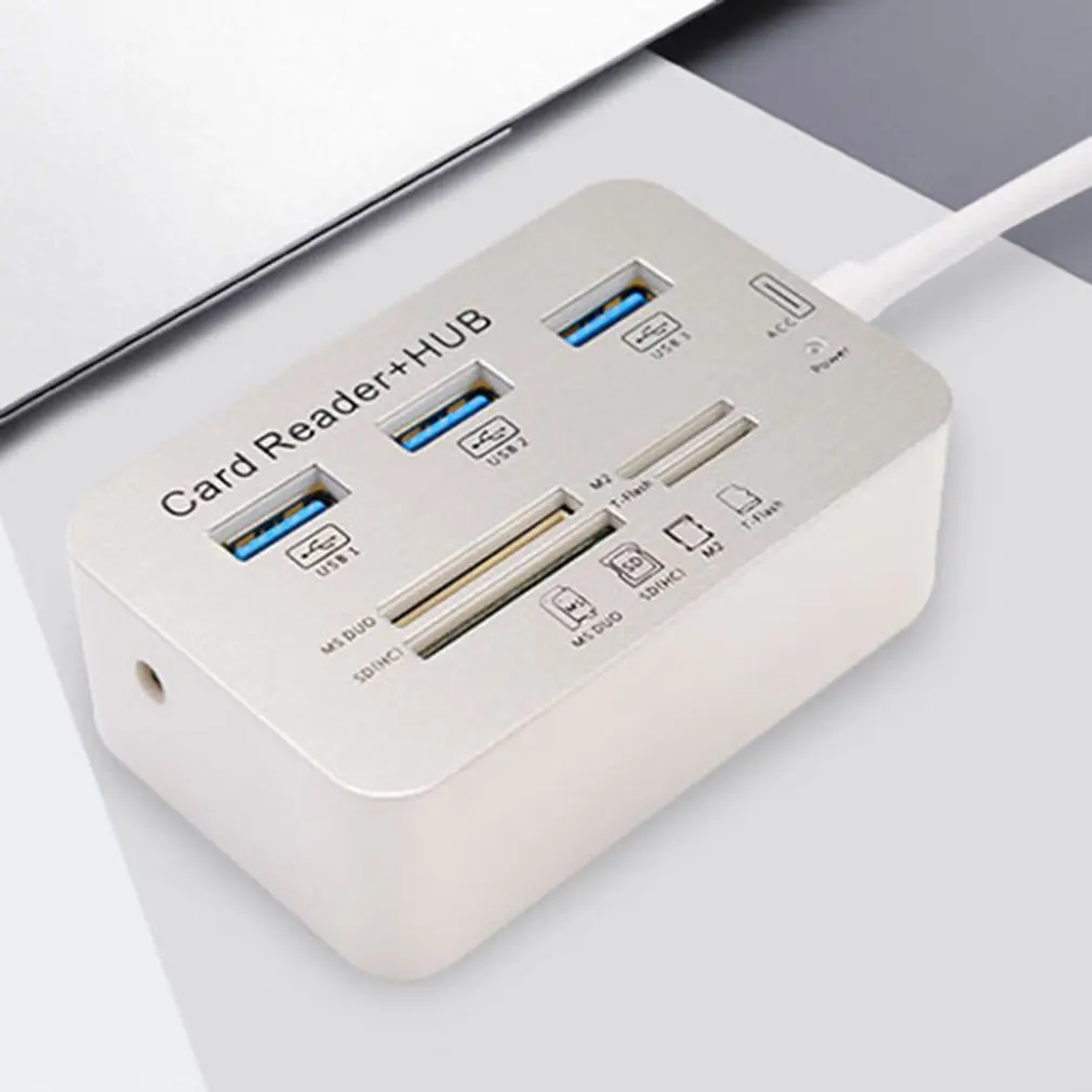 Usb-хаб 3,0 Мульти USB 3,0 концентратор кард-ридер Универсальный 3 Порты и разъёмы usb-хаб 4 Порты и разъёмы высокое Скорость внешние устройства чтения карт памяти
