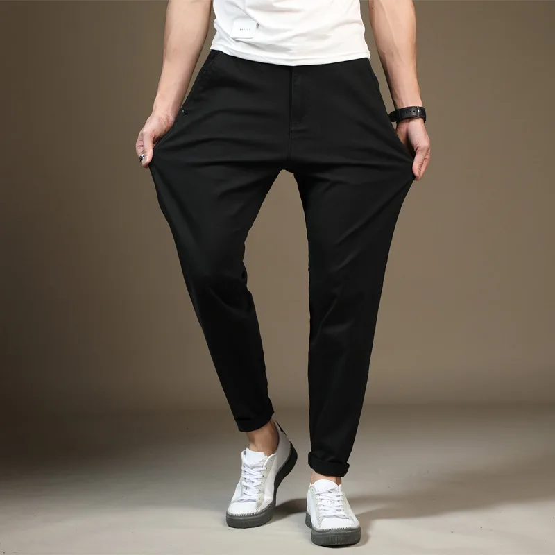 

Pp1102 Spring And Autumn Elasticity Large Size Casual Pants Men Plus-sized Fat Plus-sized Loose-Fit Long Pants 28-48