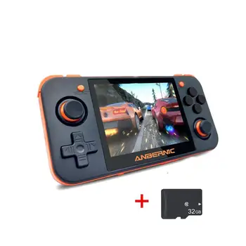 

New Retro Game RG350 Video Game Handheld Game Console 3.5 Screen Bit 64 350 PS1 Inch Player 3.5 TF inch Game IPS MINI 16G+3 Q2P7