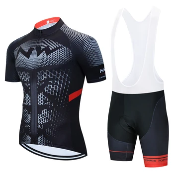 

NW 2020 Cycling Jersey Set Spring Long Sleeve Bike Clothing Racing Bicycle Clothes Cycling Set Maillot Ropa Ciclismo Hombre C25