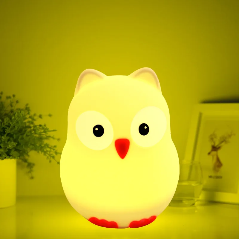

Large Size Chickens gui jiao deng Pat Color Changing Small Night Lamp Birds gui jiao deng USB Charging Manufacturers Direct Sell
