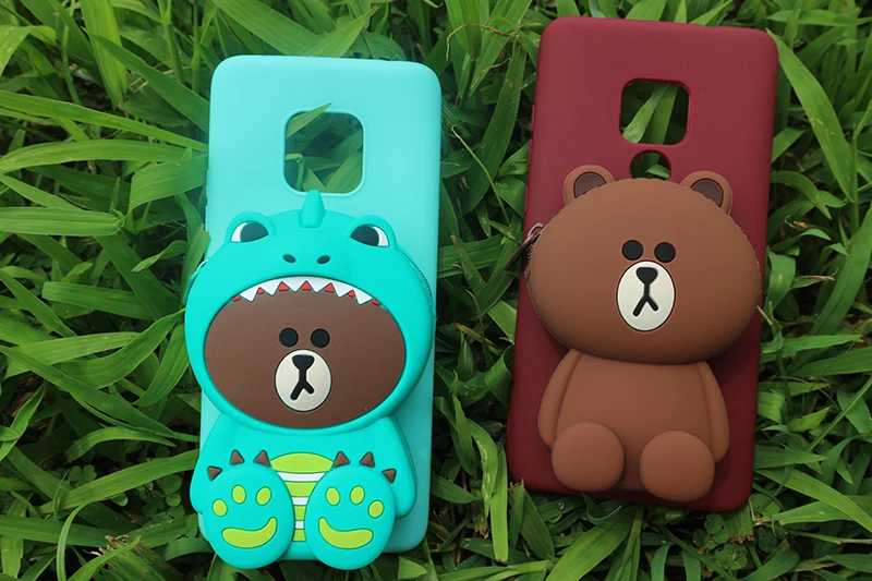 ZCASE Cute Cartoon 3D Bear Wallet Soft Silicone Phone Case For Samsung Galaxy J7 J3 A5 A6 Plus A7 S7 Back cover