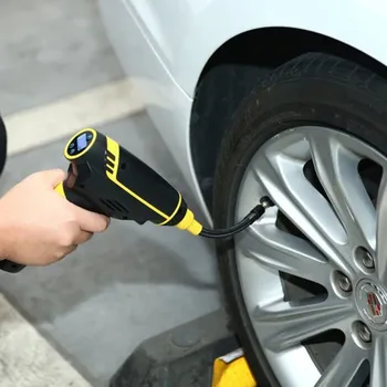 

2020 Portable handheld Cordless Auto Tyre air inflator Pump Car Air Compressor rechargeable car air pump with LED light