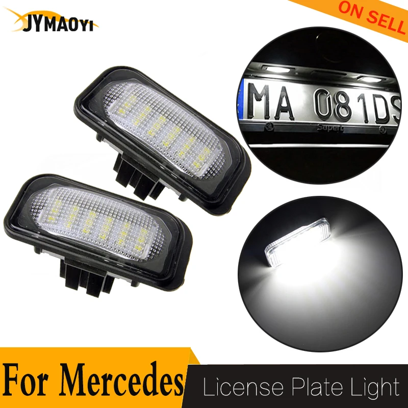 

LED lamp License Plate Lights for Mercedes-Benz W203 4D Sedan led Auto Number plate light car Trunk lignhting No Error 2020 new