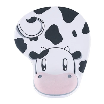 

Cow Style Black White Wrist Rest Support Mouse Mice Pad for Computer