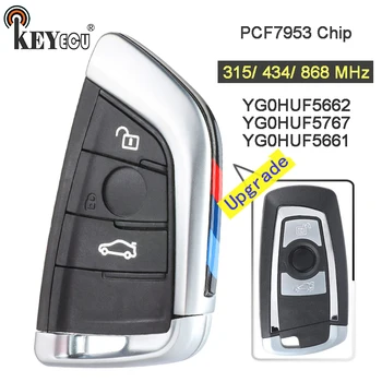 Keyforkess 315/434/868MHz PCF7953 CAS4 /FEM YG0HUF5662 / 5767 Aggiornato 3 Tasto Chiave A Distanza Fob per BMW 1 2 3 4 5 6 7 Serie X3 M2