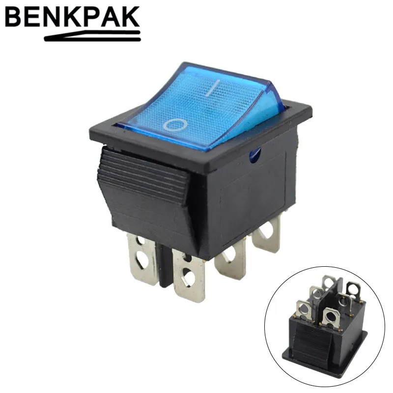 2 шт. 4 контактный 6 клавишный переключатель 220 В|on-off switch|on-off rocker switch |