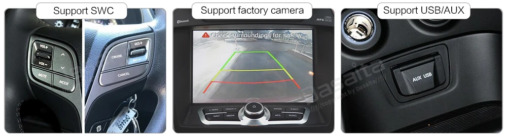 Top 9" Android 9.0 Car GPS Radio Player for Hyundai IX35 2013 2014 2015 with Octa Core 4G RAM 32G ROM Stereo GPS Navigation Headunit 2