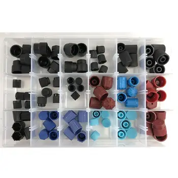 

90pcs High Low Side Valve Core Service Port Dust Cap Replacement Car Air Conditioning Repair Parts Set
